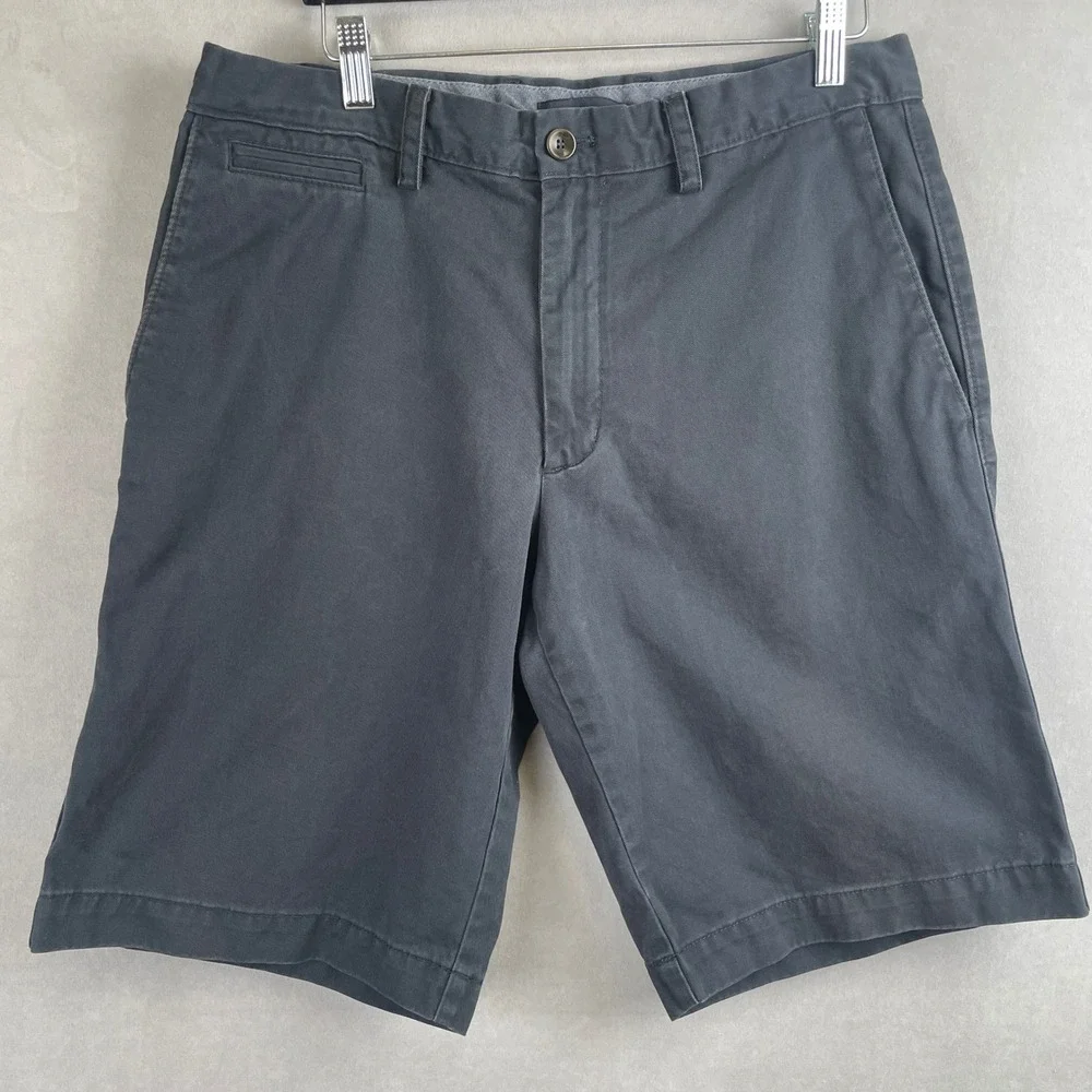 Banana Republic Mens Navy Blue Cotton Chino Shorts Size 33 Preppy Old Money